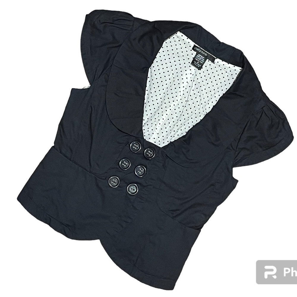 Black Structured Vest